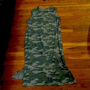 Cotton camo dress size XL